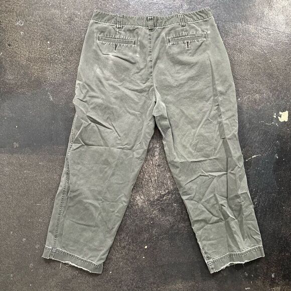 Mossimo Mossissue Green Distressed Pants Size 37x29.5 100% Cotton Skater Style - Picture 1 of 16